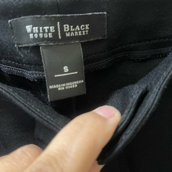 White House Black Market Women's Skinny Black Jeans - Picture 2 of 3